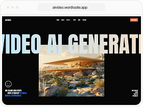 AI-built video studio site preview
