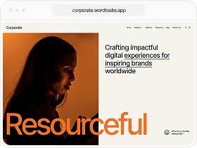 AI-built corporate site preview